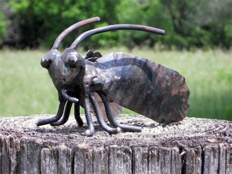 Bug Metal Sculpture Insect Welded Garden Art By Rustaboutcreations