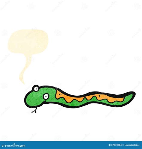 Cartoon Snake Hissing Stock Vector Illustration Of Fashioned 37570884