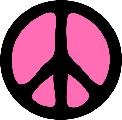 Hot Pink Peace Sign Clipart Best
