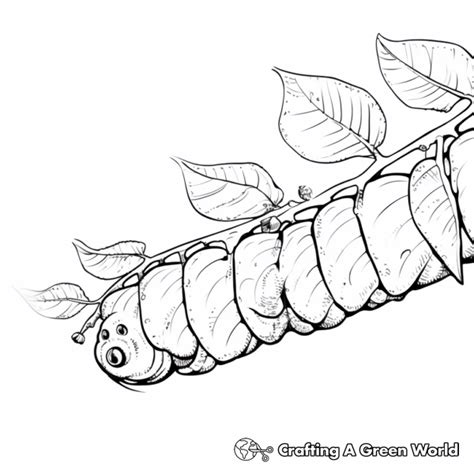 Monarch Caterpillar Coloring Pages Free Printable