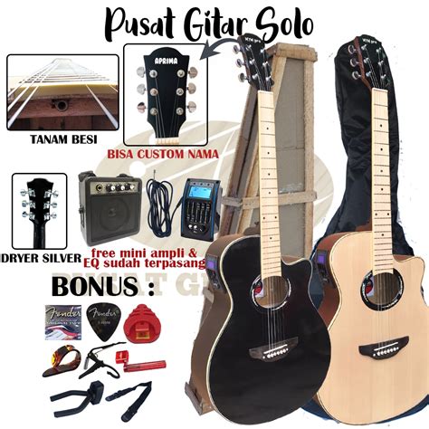 Jual Gitar Akustik Elektrik Apx Standar Custom Digital Equalizer