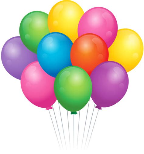 Royalty Free Drawing Of A Bunch Of Balloons Clip Art Vector Images