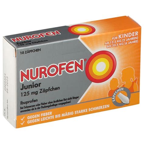 nurofen junior  mg zaepfchen  st shop apothekecom
