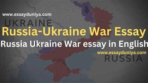 Russia Ukraine War Essay In English Essayduniya