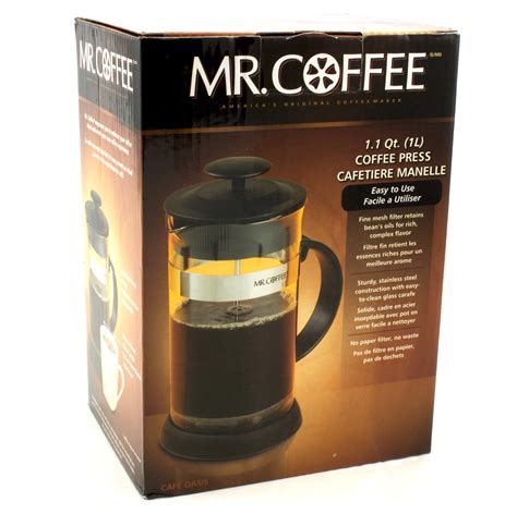Mr Coffee Cafe Oasis French Press Coffee Maker 11 Qt Shop