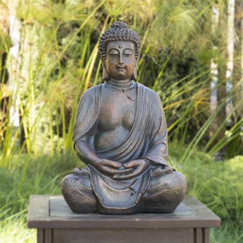Alpine Corporation 15 Meditating Buddha Garden Statue