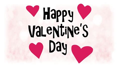 Happy Valentines Day Clipart Happy Words Red Hearts Handmade Items
