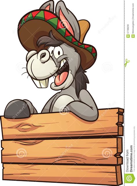 Mexican Donkey Stock Vector Image Of Vector Sign