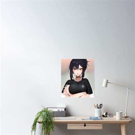 Edgy Anime Protagonist Poster For Sale By Oui Ouibaguette Redbubble
