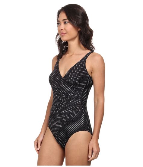 Miraclesuit Pin Point Oceanus Swimsuit 160 Most Flattering
