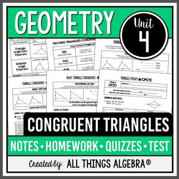 The notes cover identifying parts of a right triangle, proving a right triangle given three sides, finding a missing side to a right triangle, and word problems. Algebra 1 Unit 4 Test Linear Equations - Tessshebaylo