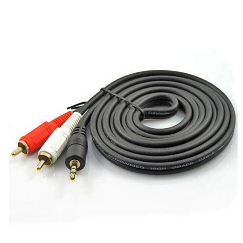 35mm To 2 Rca Audio Adapter Cable Cord For Vizio S382w Co C0 Sound Bar