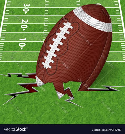 Touchdown Royalty Free Vector Image Vectorstock