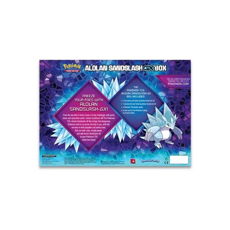 Alolan Sandslash Gx Box Gx Pokemon Tcg Board