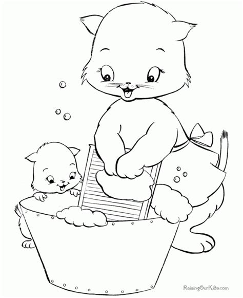 Get This Printable Cute Baby Kitten Coloring Pages 3agd9