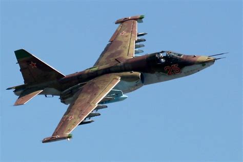 Sukhoi Su 25 Frogfoot Fighter Jets Military Aircraft Aircraft