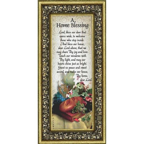 A Home Blessing Framed Poem For New Home Owners God Bless This Home