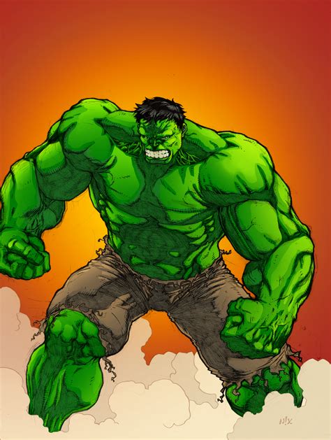 The Hulk Colored By Bmfreed On Deviantart