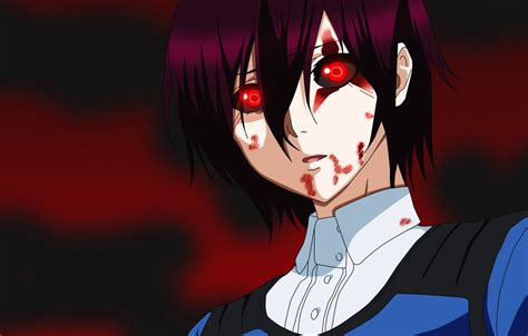 Photo Wallpaper Dark Girl Blood Game Monster Anime