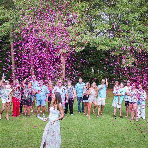 Gender Reveal Confetti Cannon 2 Pink And 2 Blue Buy Now