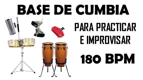 Ritmo Base De CUMBIA Para Improvisar Y Practicar 180 Bpm YouTube