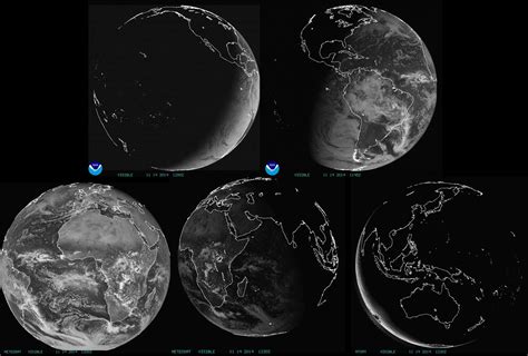 Noaa Satellites On Twitter Five Views Of Earth From Noaa Eumetsat