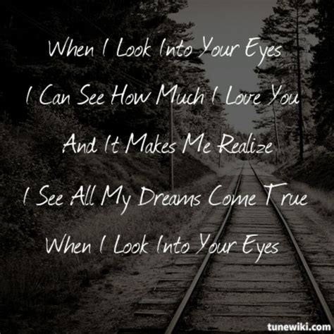 When I Look Into Your Eyes Quotes Quotesgram