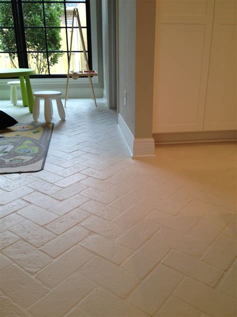 Whitewash Brick Kitchen Floor
