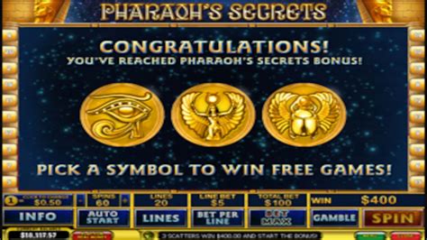 divinità e ricchezze sui rulli della video slot pharaohs secret