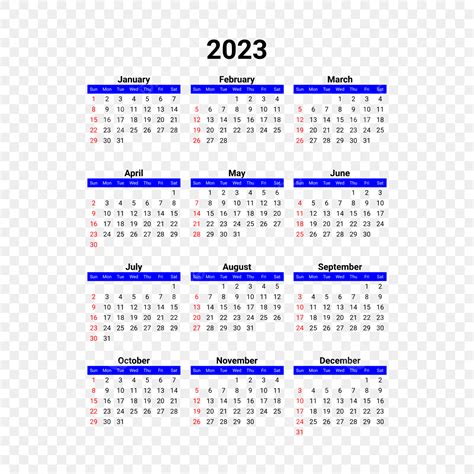 Gambar Png Kalendar Minimalis Biru 2023 Png Kalendar Minimalis 2023