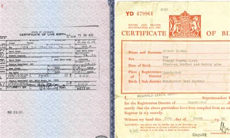 Abbreviated Birth Certificate