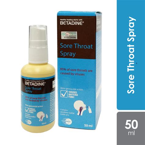 Betadine Sore Throat Spray 50ml Alpro Pharmacy