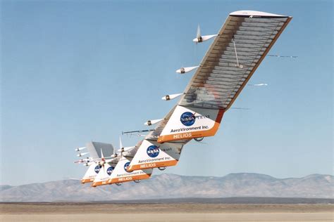 Space History Photo Helios Prototype On Lakebed Space