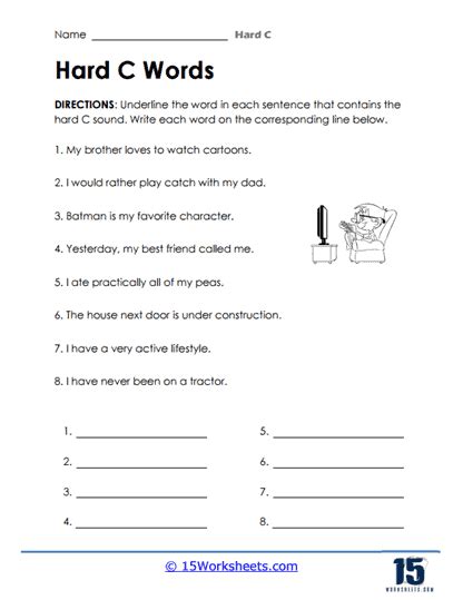 Hard C Worksheets 15