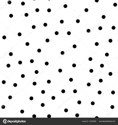 Black Polka Dots Seamless Pattern On White Background Unique Classic Black Polka Dots Textile