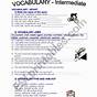 Esl Intermediate Vocabulary Worksheet