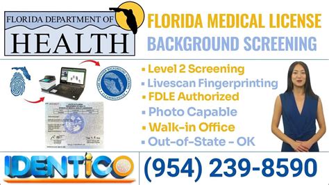 Florida Department Of Health License Fingerprinting Youtube