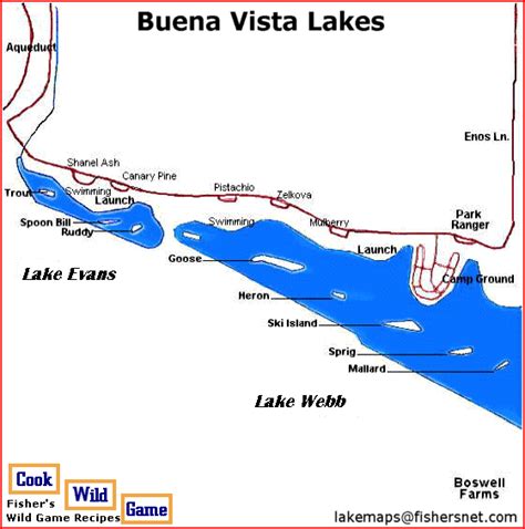 Buena Vista Lakes Map Mappery
