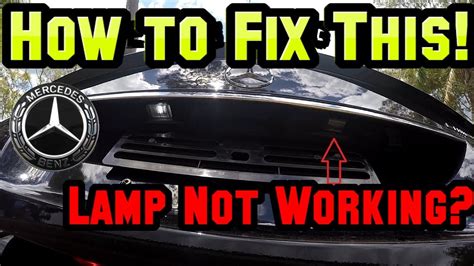 Mercedes C Class Number Plate Bulb Replacement Easy Diy Tutorial Youtube