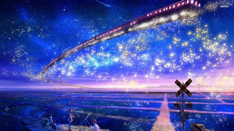1920x1080 Anime Night Sky Wallpapers Wallpaper Cave