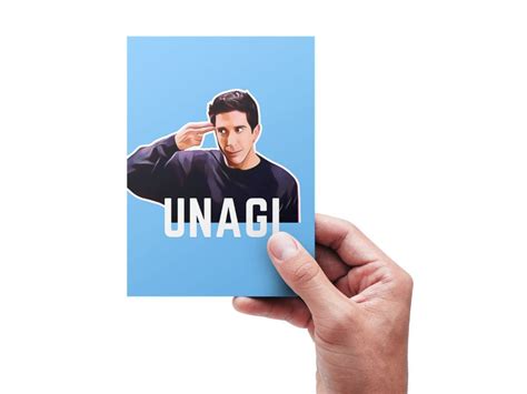 Printable Friends Ross Geller Birthday Card Printable Funny Etsy Uk