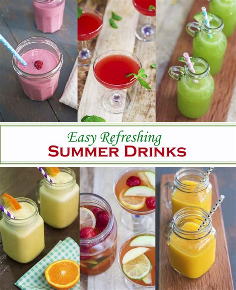 Easy Refreshing Summer Drinks