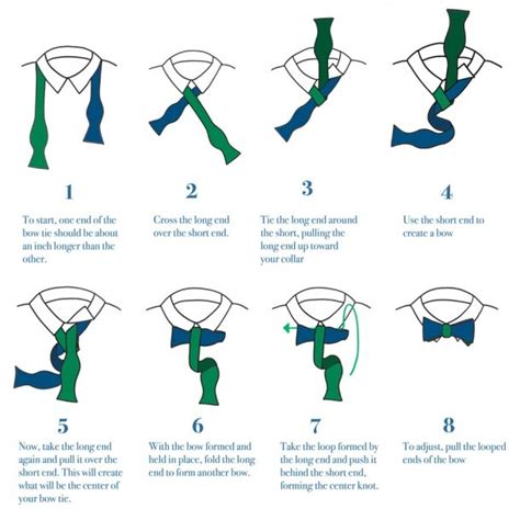 Diagram How To Tie A Bow Tie