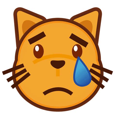 Crying Cat Emoji Clipart Free Download Transparent Png Creazilla