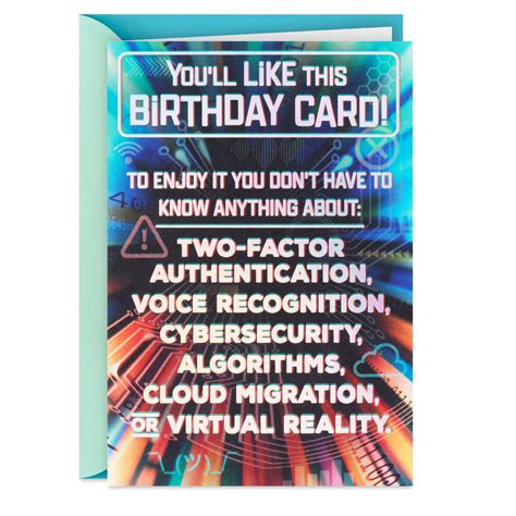 Low Tech Funny Birthday Card Greeting Cards Hallmark