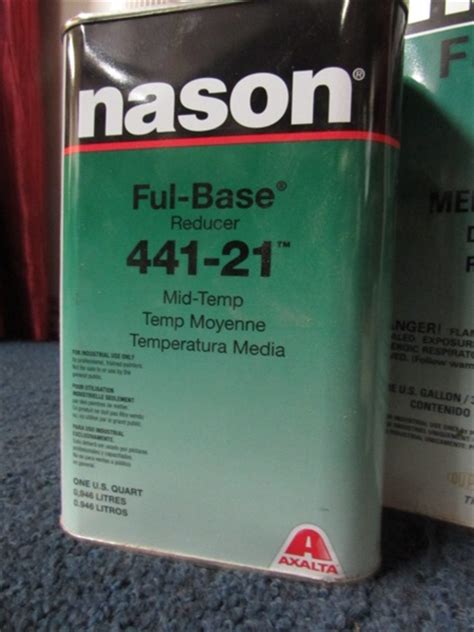 Lot Detail A Gallon And A Quart Of Nason Ful Base Reducer 441 21