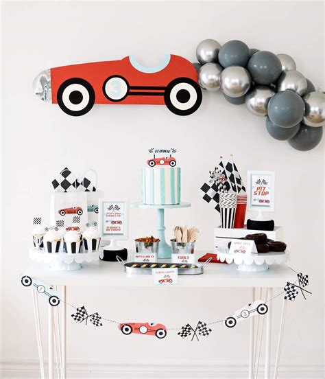 Vintage Race Car Birthday Party Ideas Photo 4 Of 18 Catch My Party