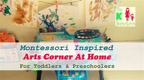How To Set Up Arts Corner For Kids At Home Montessori Inspired The