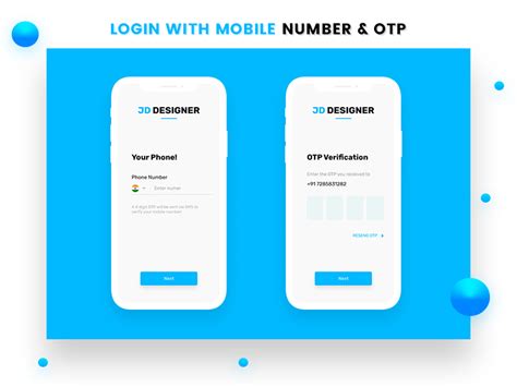 Login Screen New Style Mobile And Otp Uplabs