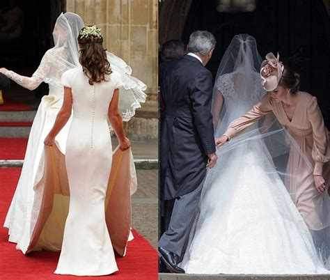 Kate Mirrors Scene From Her Own Wedding As She Helps Sister Pippa Middleton With Her Veil Kate